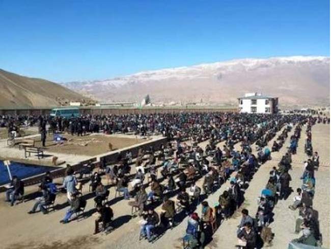 آزمون کانکور در ولایت بامیان برگزار شد